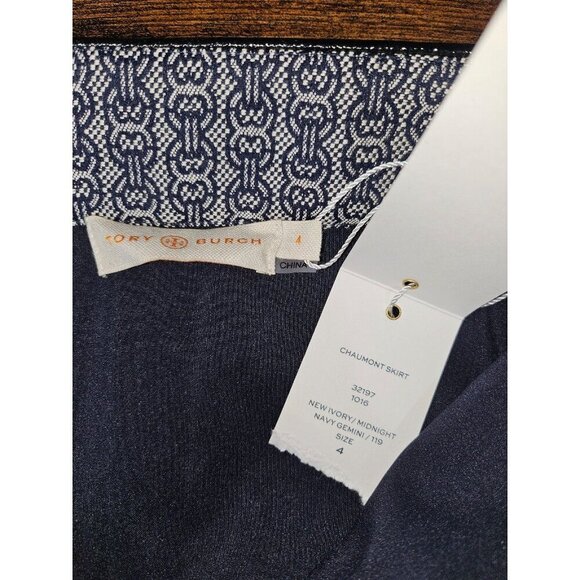 NWT Tory Burch Chaumont Jacquard Skirt 4 Small - Picture 6 of 9